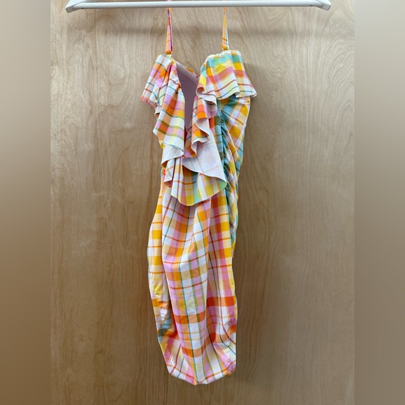 Bleu Rod Beattie Hip to Be Square Shirred Ruffle Bandeau One-Piece - Picture 8 of 12